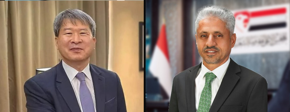  The President of the Supreme Council discusses with the South Korean Ambassador  regarding the future of Yemen  